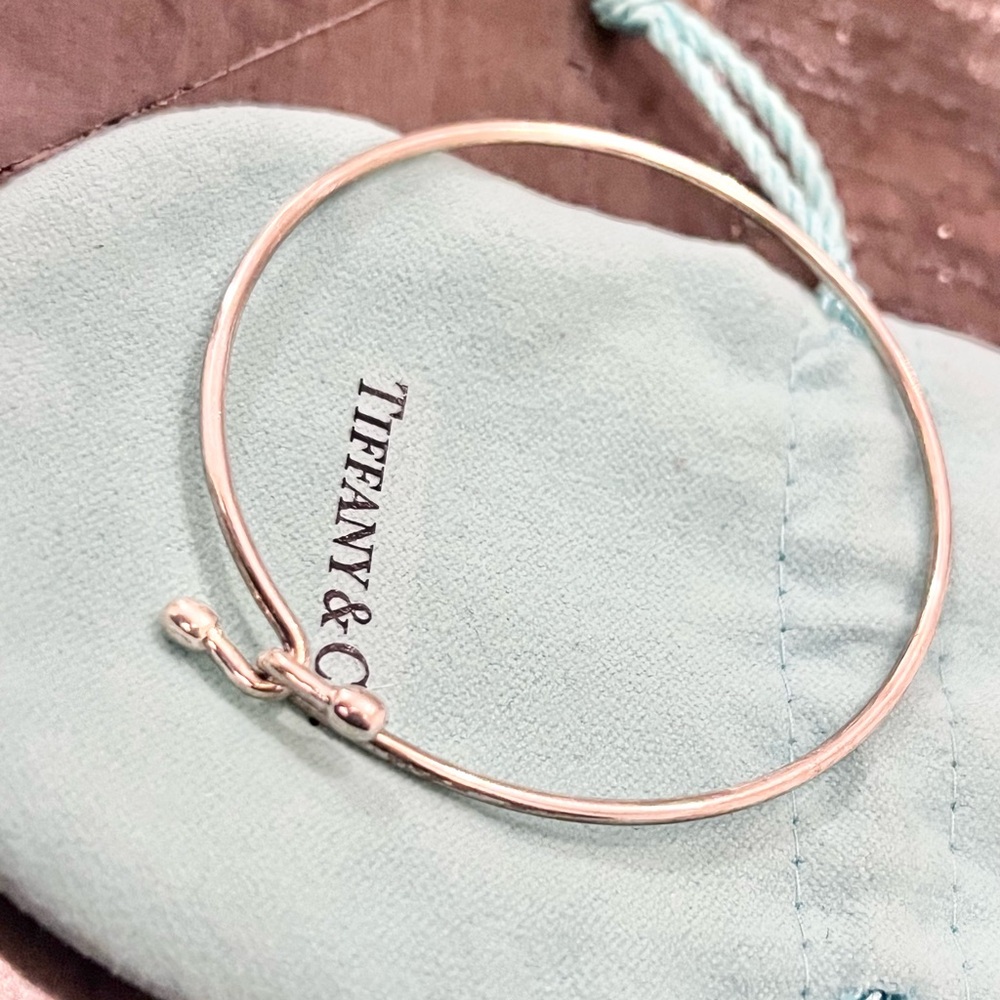 Authentic Tiffany & Co. Wire Bangle Bracelet - image 4